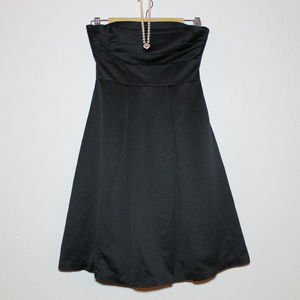 WHBM strapless black dress.